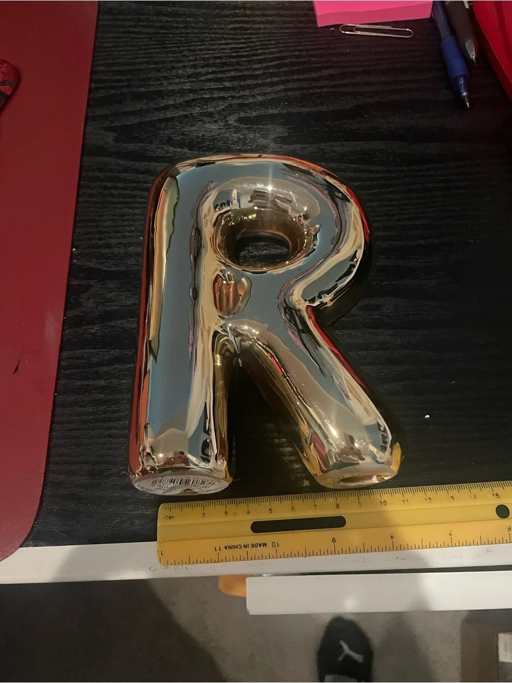 Gold Bubble Monogram Letter R by Ashland